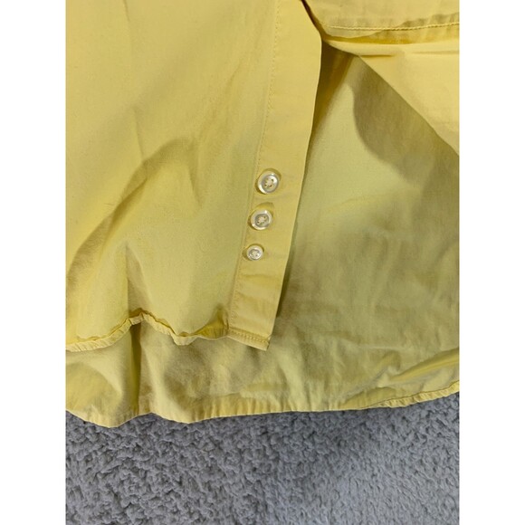 Eddie Bauer Extra Large (XL) Yellow Cotton Short Sleeve Button Up Polo Shirt - Picture 7 of 12